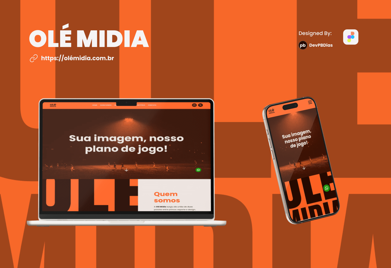 Website Olé Mídia